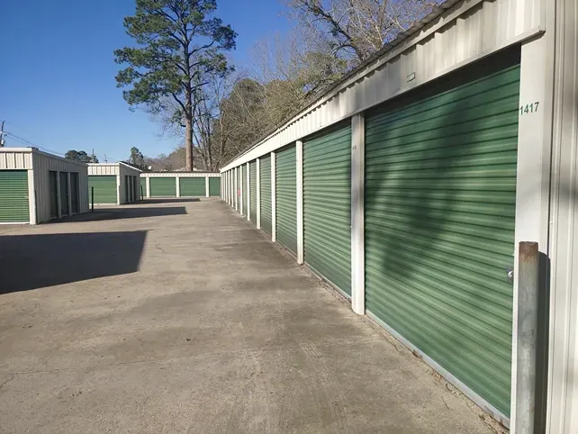 Exterior of Town and Country Self Storage with roll-up doors and paved roads_.webp
